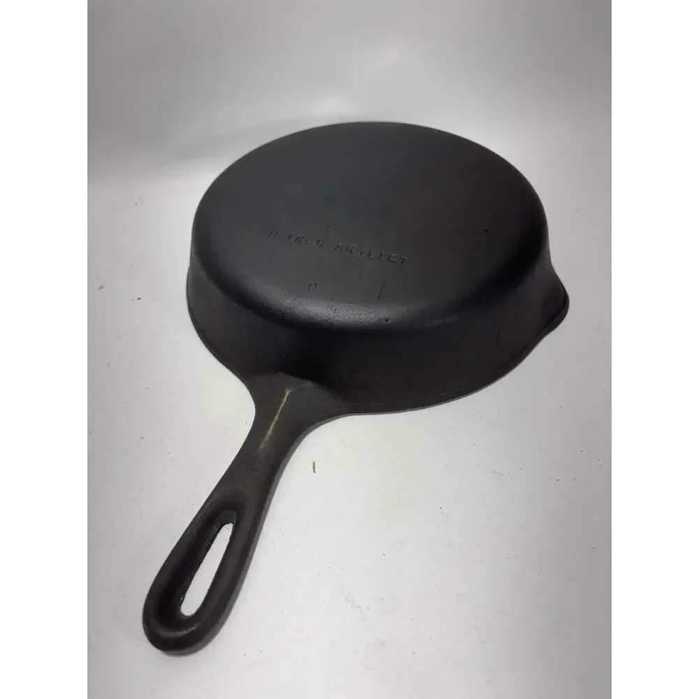 Vintage Wagner Cast Iron Skillet 9 Inch Unmarked Restored USA Pan
